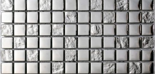 Mosaico Luxury Silver Cristal-Metal 2.3x2.3x8 (30x30)